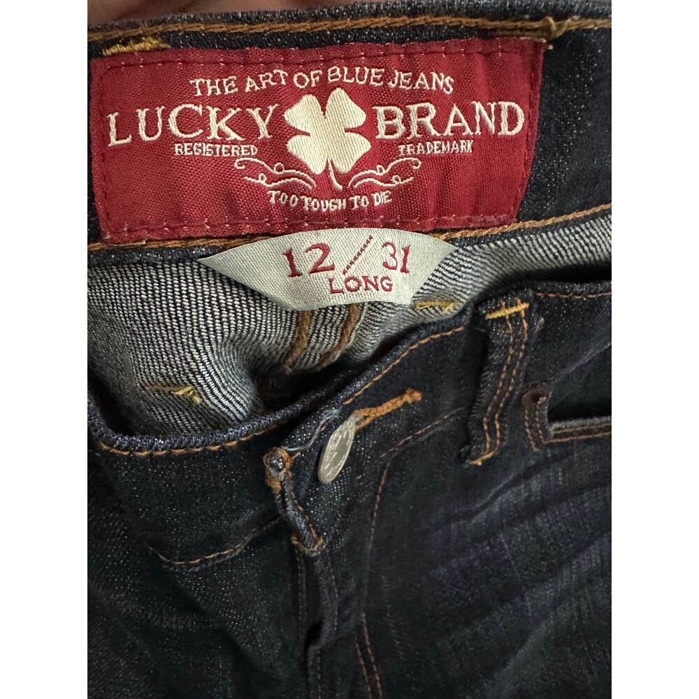 LUCKY BRAND Sofia Boot Cut Bootcut Denim Blue Jeans - Sz 12/31 Long - Picture 4 of 5